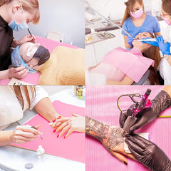 50pcs Disposable Tattoo Nail Tables Mats Beauty Cleaning Mat