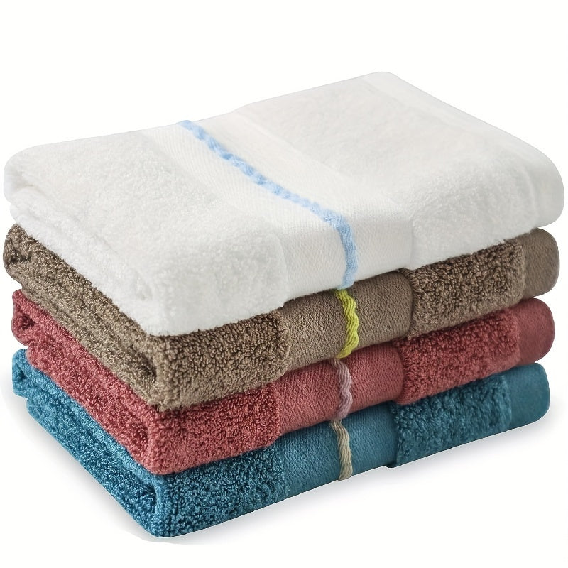 4pcs Bamboo Washcloth Face Towels 33x33cm Absorbent Small Towel for Bath Shower