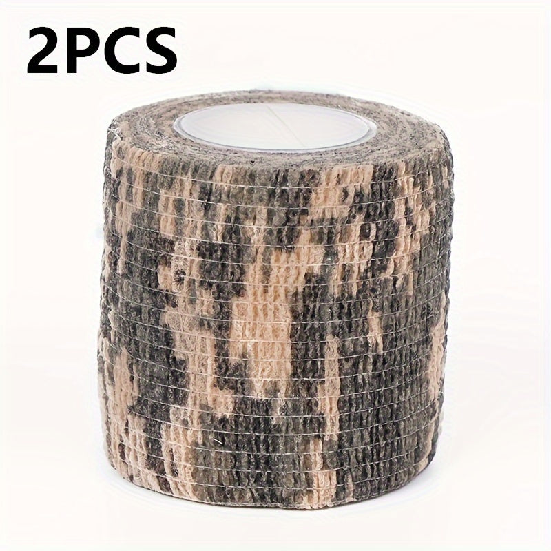 Camouflage Adhesive Tape Wrap Stretch Elastic Bandage Flashlight