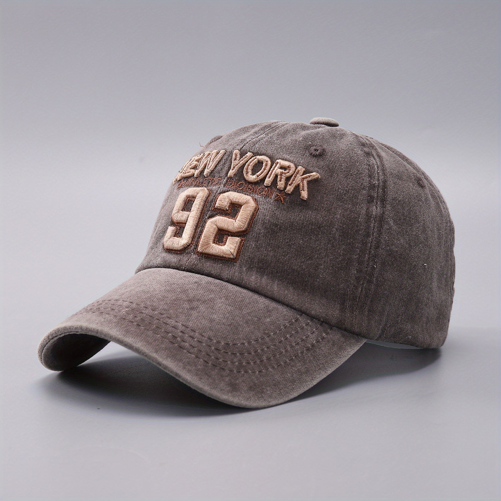 Men's Outdoor Baseball Cap Embroidered Letter Sport Peaked Hat