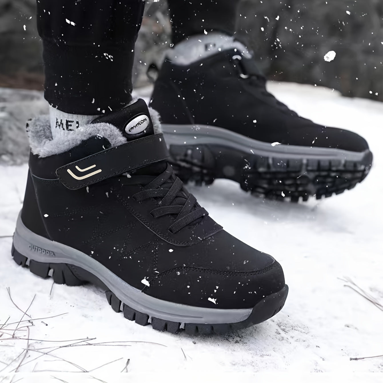 Women's Warm Snow Boots Outdoor Hiking Shoes