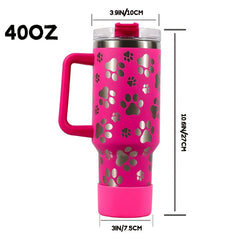 40oz Cat Claw Insulated Tumbler Stainless Steel