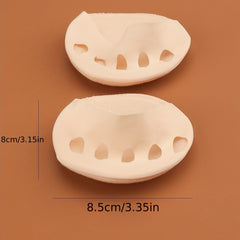 Invisible Tabi Socks 2pcs Female Forefoot Half Socks
