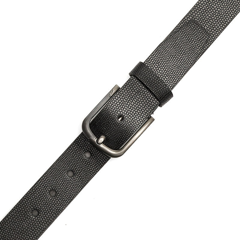 Men's Outdoor Casual PU Leather Belt with Alloy Buckle
