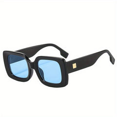 Men's Square Frame UV Protection Sunglasses with Case
