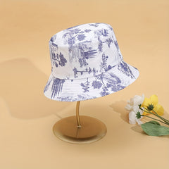 Sunshade Sunscreen Double-sided Bucket Hat for Adult