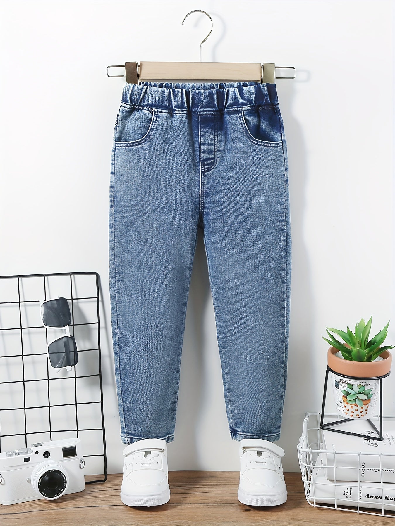 Boys Casual Denim Pants with Pocket for Spring and Autumn