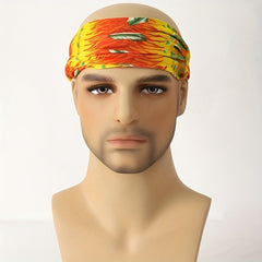 Men's Orange Neck Gaiter for Sports