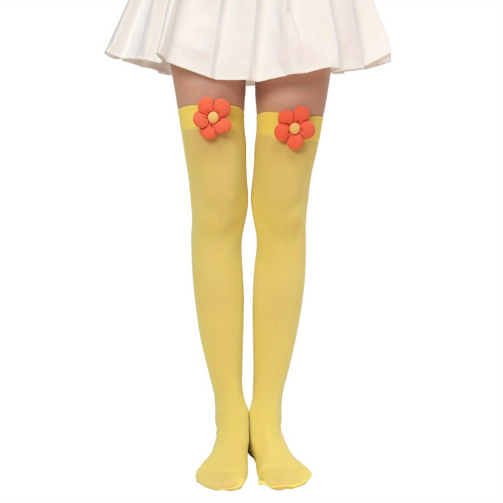 Floral Accessories Over The Knee Socks Women's Stockings