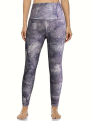 Tie Dye High Waist Tummy Control Fitness Pants Yoga Leggings
