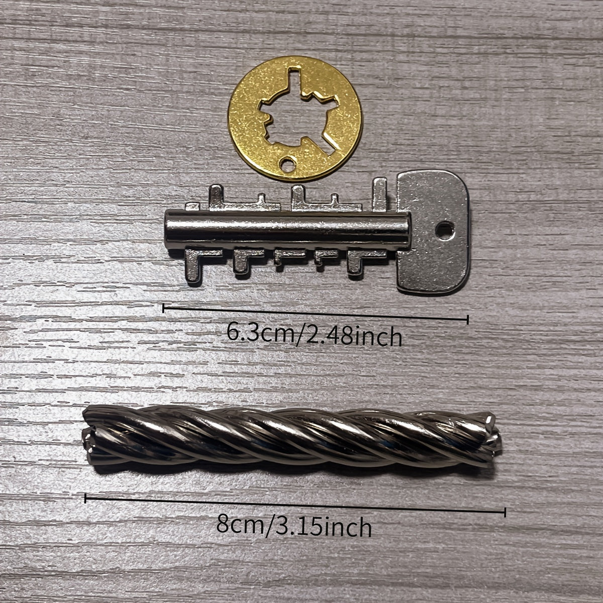 2pcs Luban Kongming Lock Puzzle Metal Brain Teaser High Difficulty Challenge