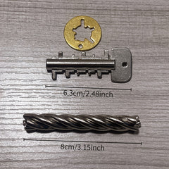 2pcs Luban Kongming Lock Puzzle Metal Brain Teaser High Difficulty Challenge