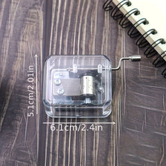 Hand-cranked Acrylic Music Box DIY Ornaments