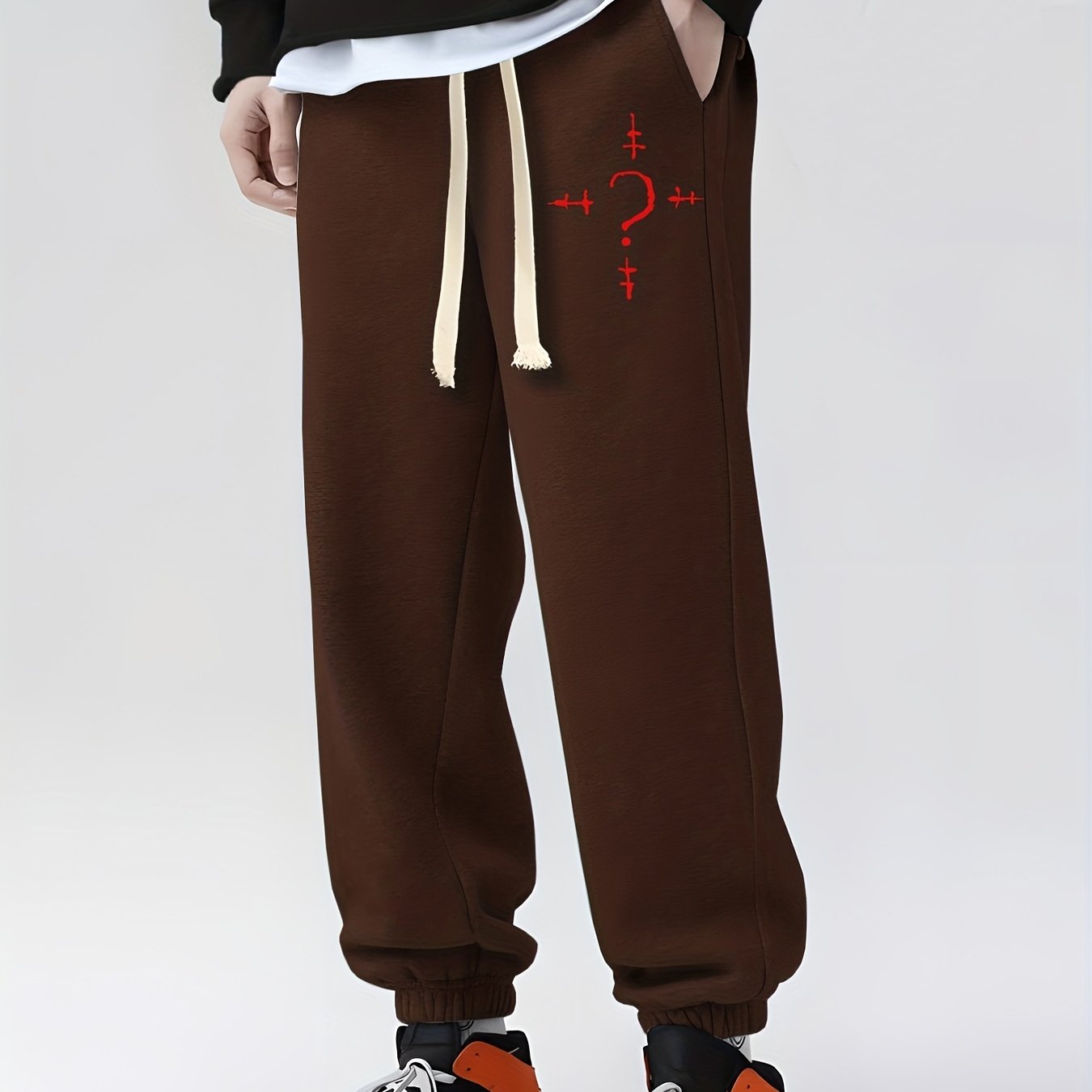 Men's Drawstring Sweatpants Loose Fit Casual Joggers