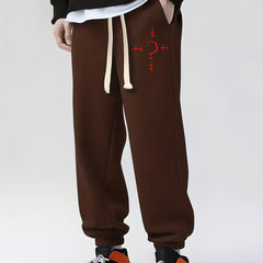 Men's Drawstring Sweatpants Loose Fit Casual Joggers
