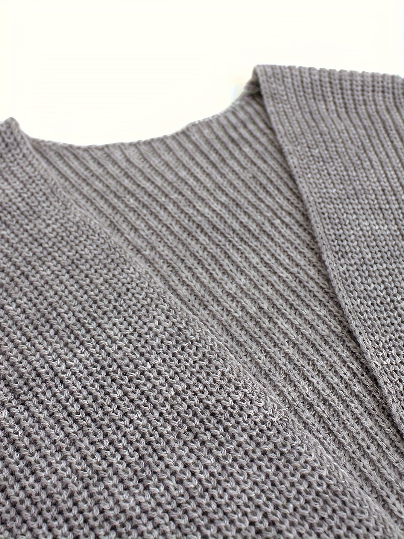 Solid Bat Sleeve Open Front Cardigan With Pockets