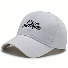 LIFE Letters Casual Baseball Cap, Adjustable