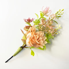 DUOJIAOYAN Butterfly Orchid Hair Clip Colorful Floral Headpiece for Weddings