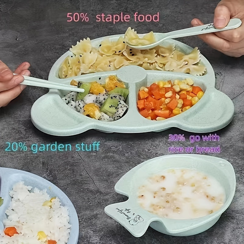 Kids Cutlery Set Non Toxic Dinner Plate Set