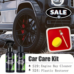 HGKJ Engine Clean & Plastic Restorer Kit 50 100ml EngineBay Cleaner
