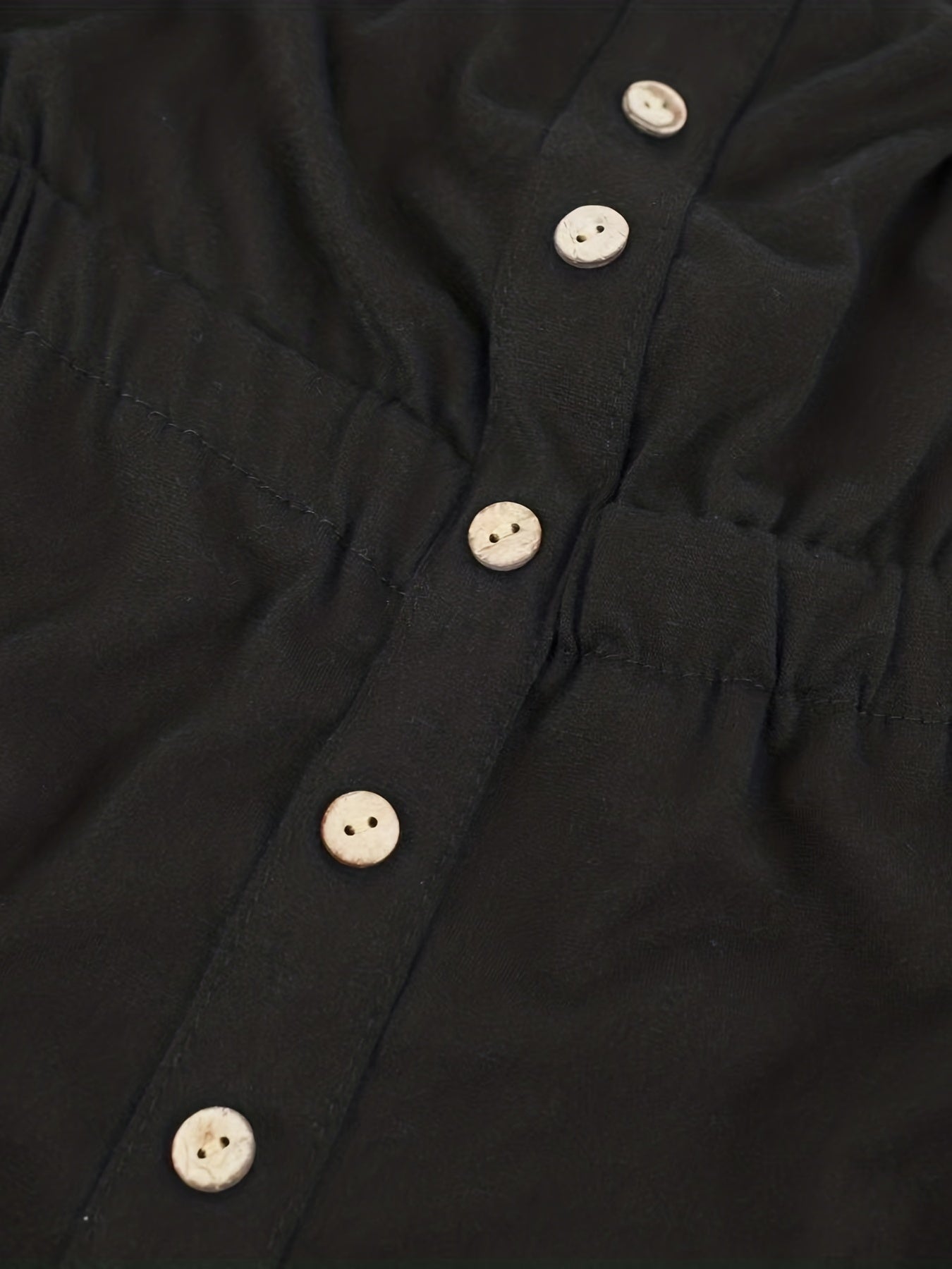 Button Detail Pleated Tube Top Casual Summer Sleeveless Top