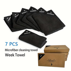 7pcs Microfiber Cleaning Cloth 29.97cmX29 Small Square Cleaning Towels