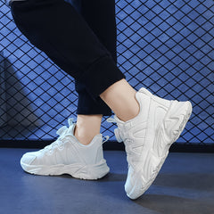 Girls' Chunky Shoes with Rotating Buckle Non Slip Soft Sole Sneakers
