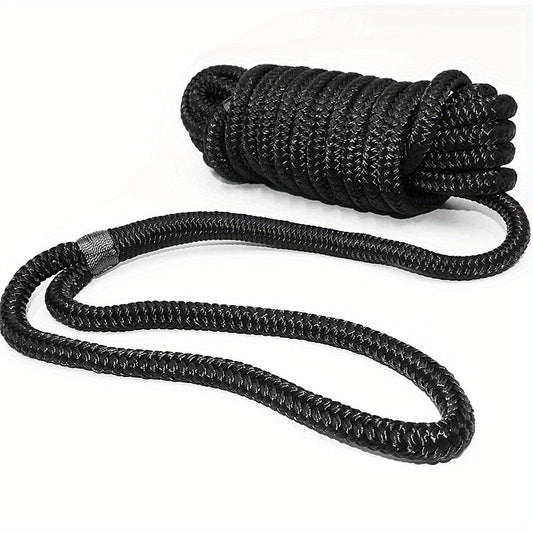 3/8 in x 46 ft Double Braided Nylon Dock Line Boat Rope Mooring Rope
