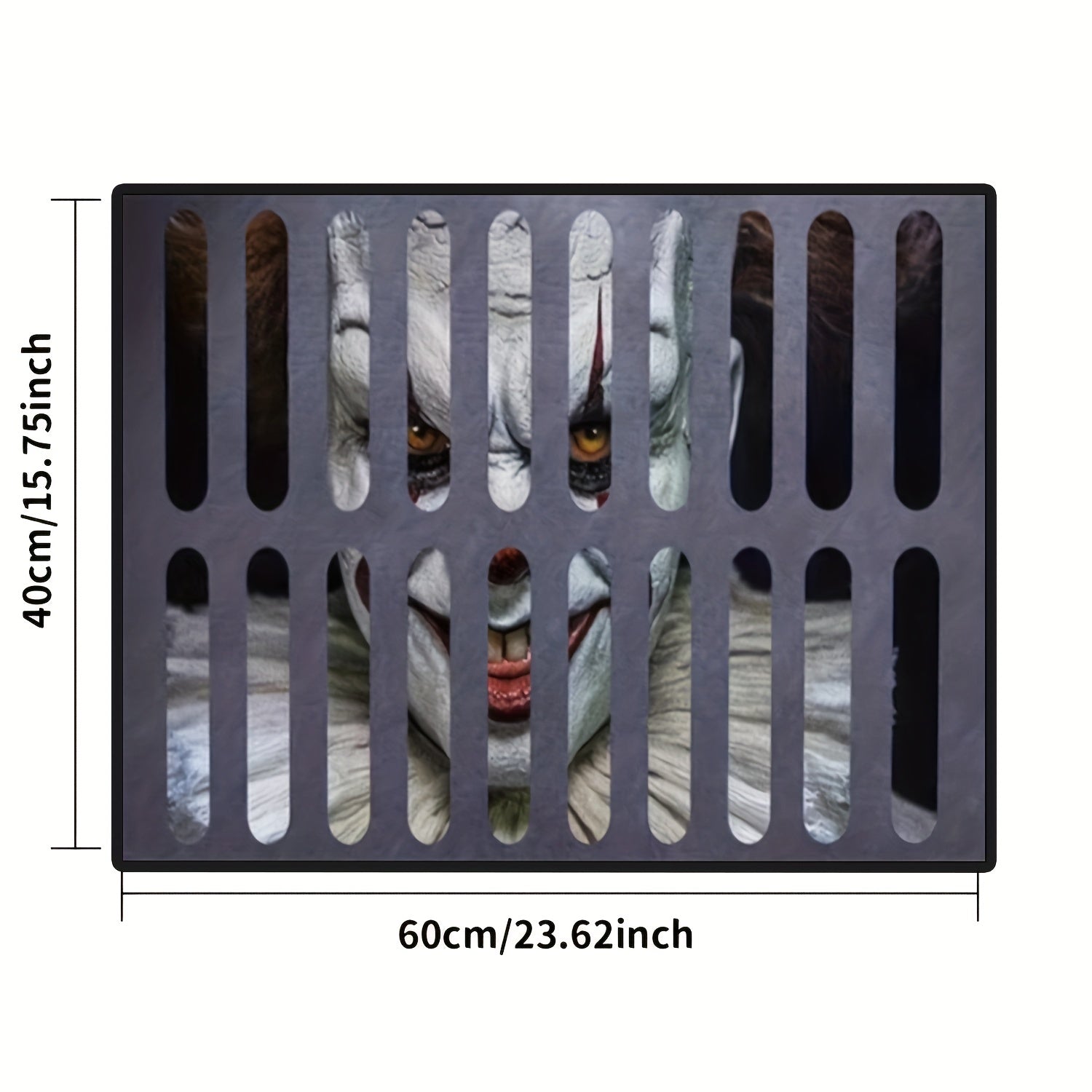 3D Sewer Clown Trap Bottomless Hole Anti Slip Floor Mats