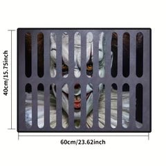 3D Sewer Clown Trap Bottomless Hole Anti Slip Floor Mats