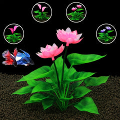 Artificial Lotus Flower Decorations for Aquarium