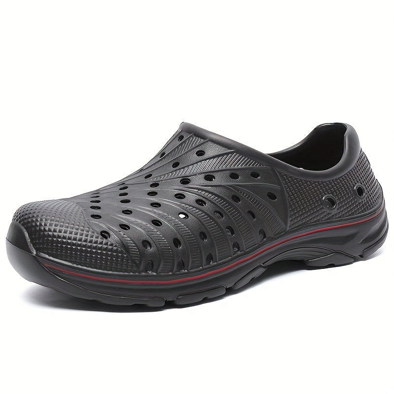 Men's Lightweight Comfy Clogs Hollow Out Non Slip Garden Shoes Summer