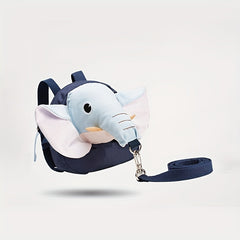 Kids Elephant Backpack with Anti-Loss Wristband Rope for School