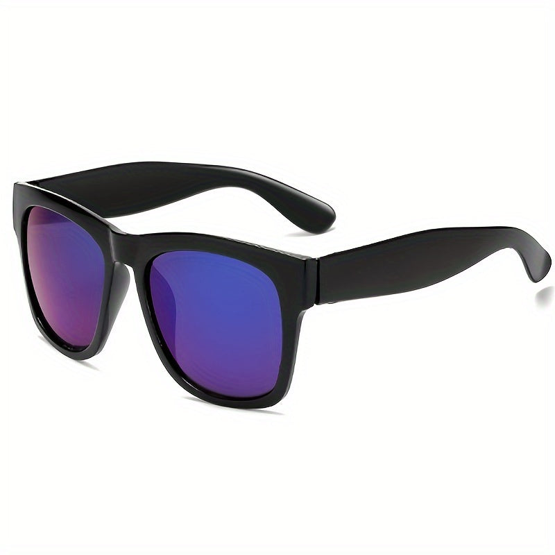 Vintage Bungee Round Sunglasses Men Unisex Large Frame