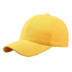 Vintage Solid Cotton Adjustable Baseball Cap for Outdoors