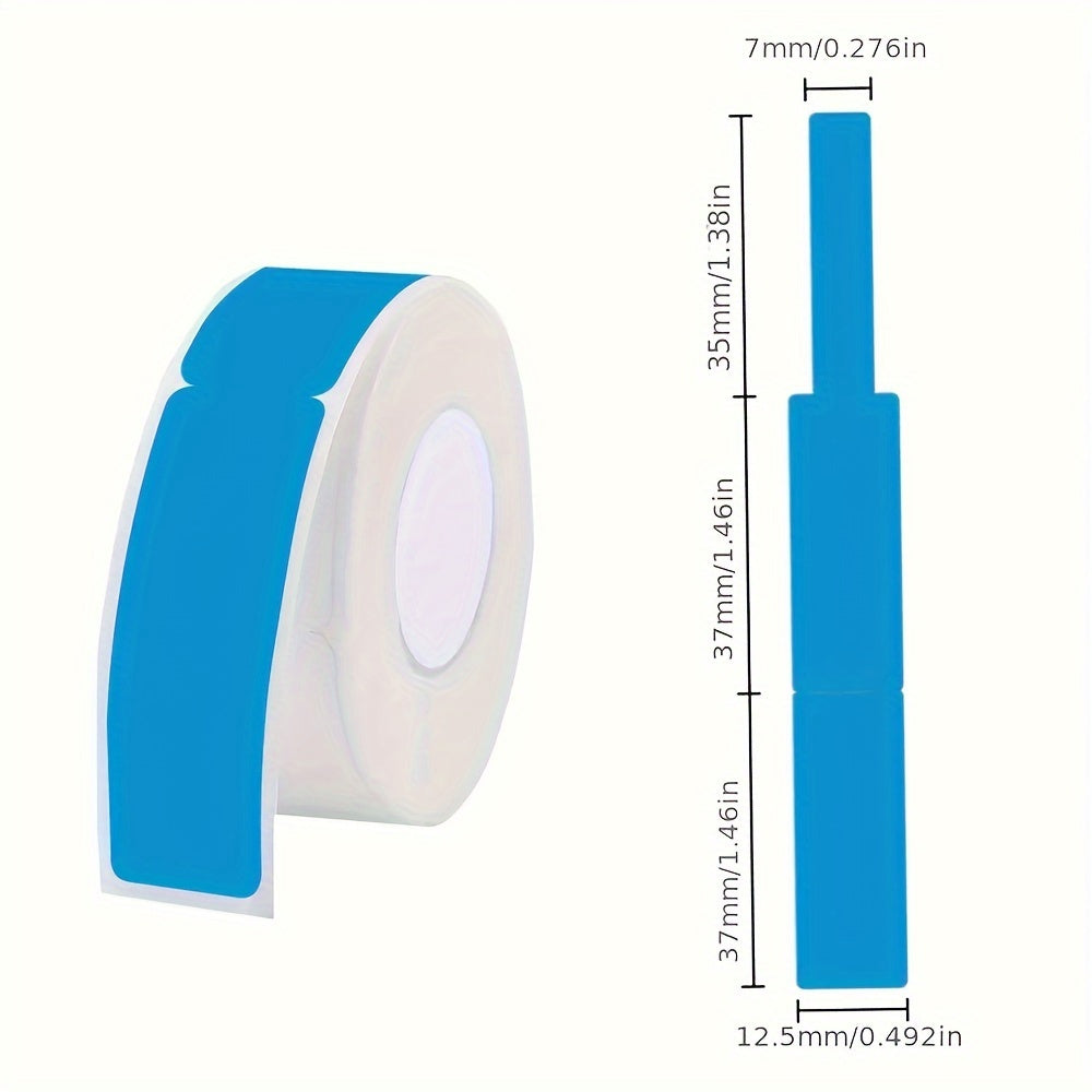 Colorful Waterproof Cable Labels 12.5mm X 74mm - 65 Labels