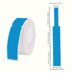 Colorful Waterproof Cable Labels 12.5mm X 74mm - 65 Labels
