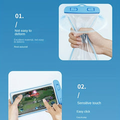 Waterproof Phone Pouch for Water Sports - Transparent PVC Sealed Case