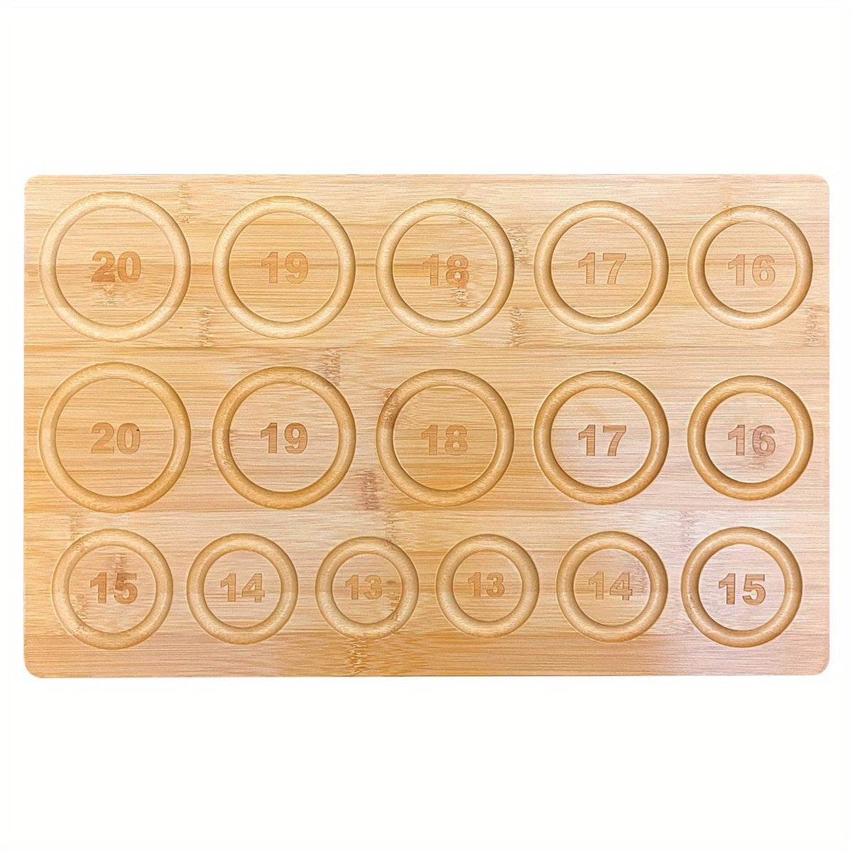 Hobbyworker Bamboo Beads Tray Bracelet Sizer Board for Jewelry Making