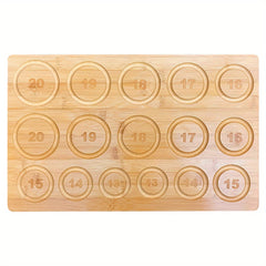 Hobbyworker Bamboo Beads Tray Bracelet Sizer Board for Jewelry Making