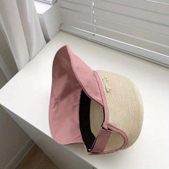 Wide Brim Sunshade Ponytail Visor Hats Adjustable Fisherman Cap