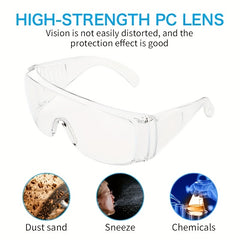 Protective Shooting Glasses Clear Anti Fog Lenses Scratch Resistant