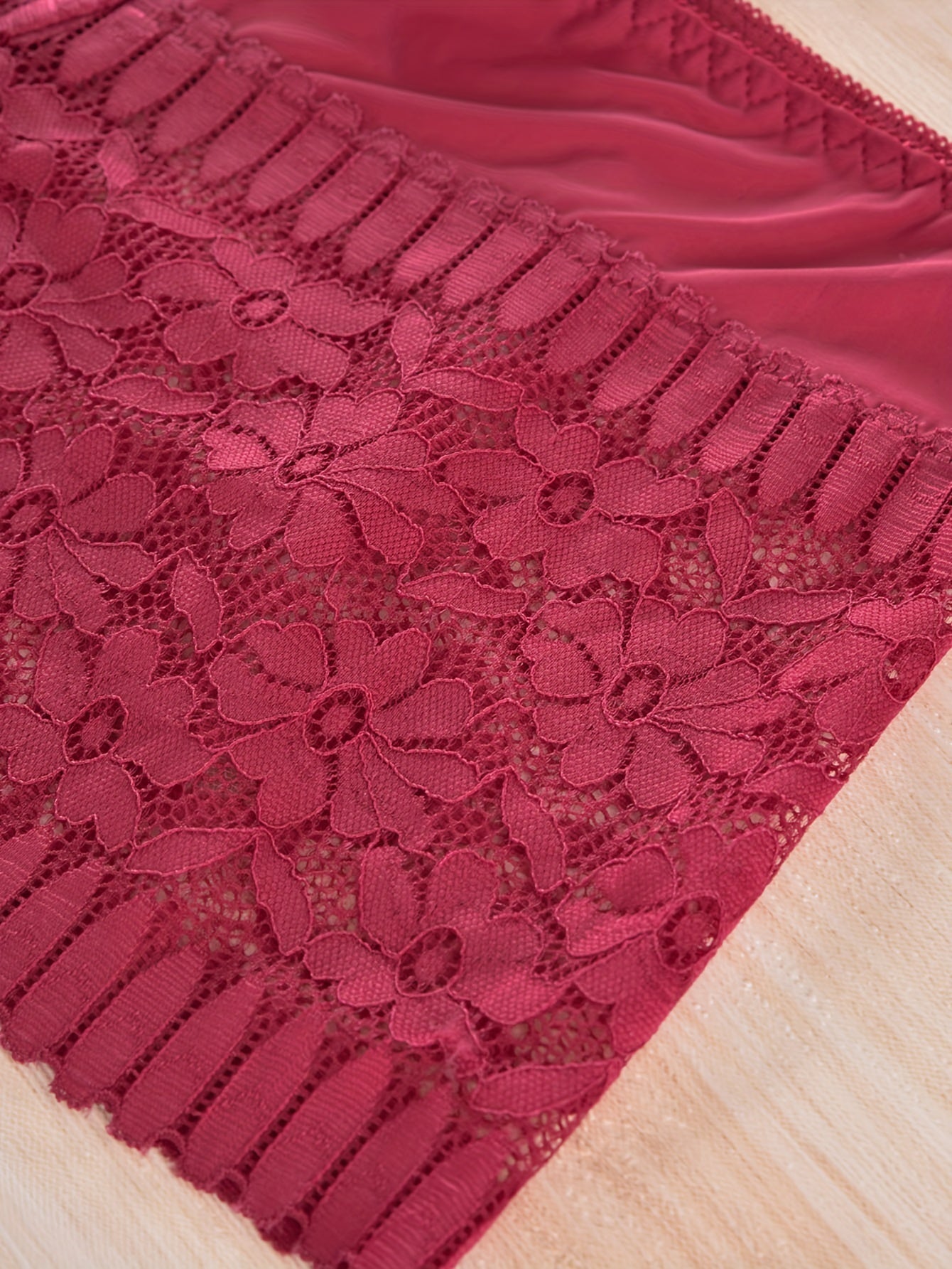 2 Pack Plus Size Lace High Rise Panties Set