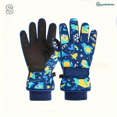 Kids' Outdoor Skiing Gloves Coldproof Waterproof Gloves