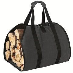 Firewood Carrier Canvas Tote Bag With Handle - Wood Stove Accessories