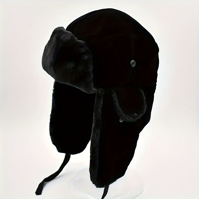 Thickened Velvet Trapper Hat Windproof Warm Hat