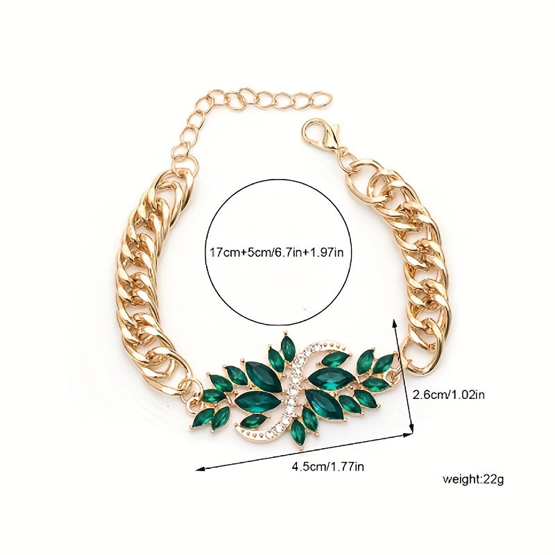 4pcs Resin Flower Bracelet Set for Women