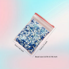 300pcs 9g ABS Pearls Epoxy Beads DIY Crafts Nail Art Decoration