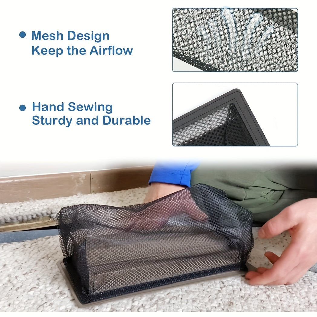 6pcs Floor Register Trap Air Vent Filter Mesh Catcher Vent Screen Net