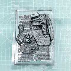 Cat Background Transparent Silicone Stamp